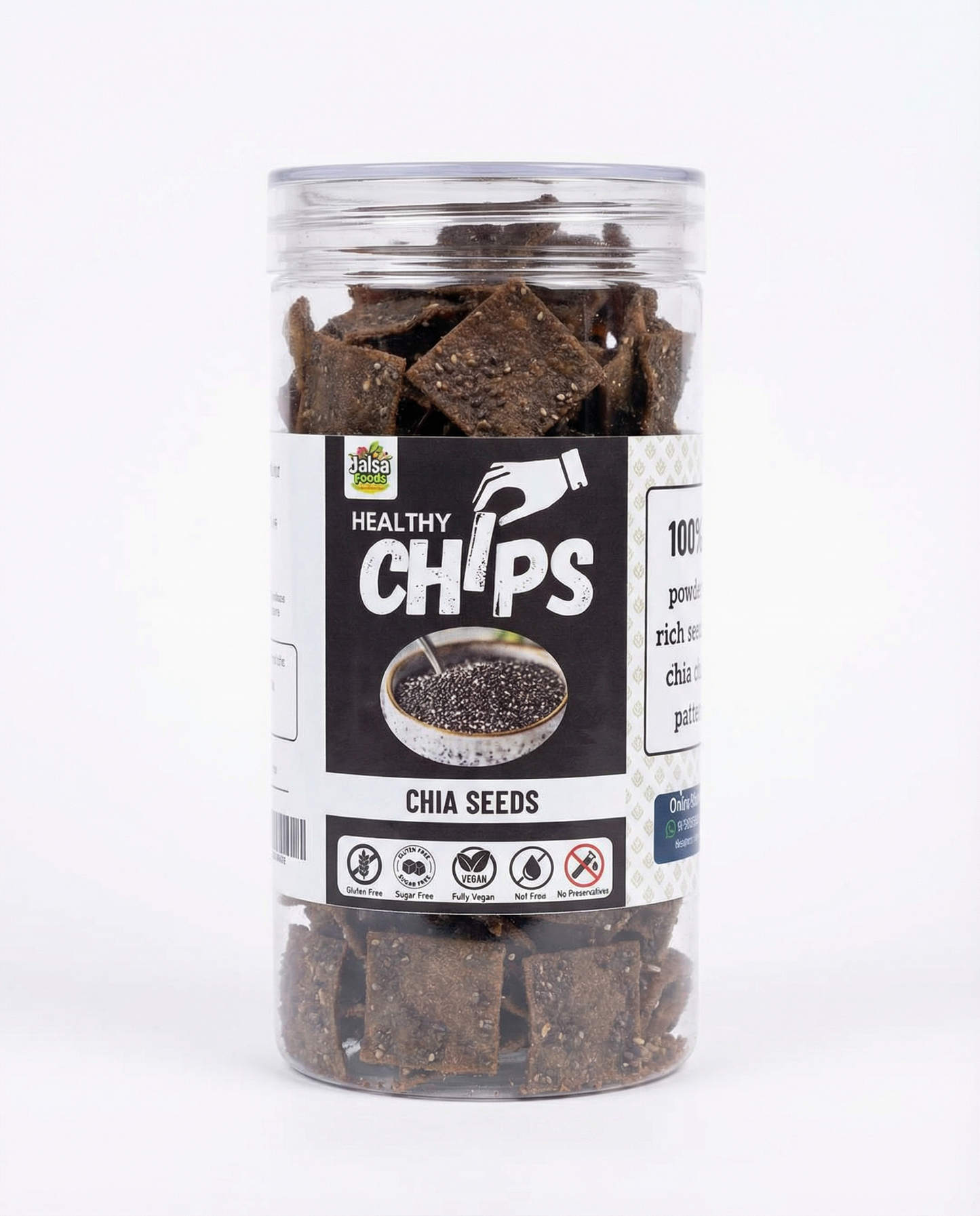 Roasted Healthy Chia Seeds Chips