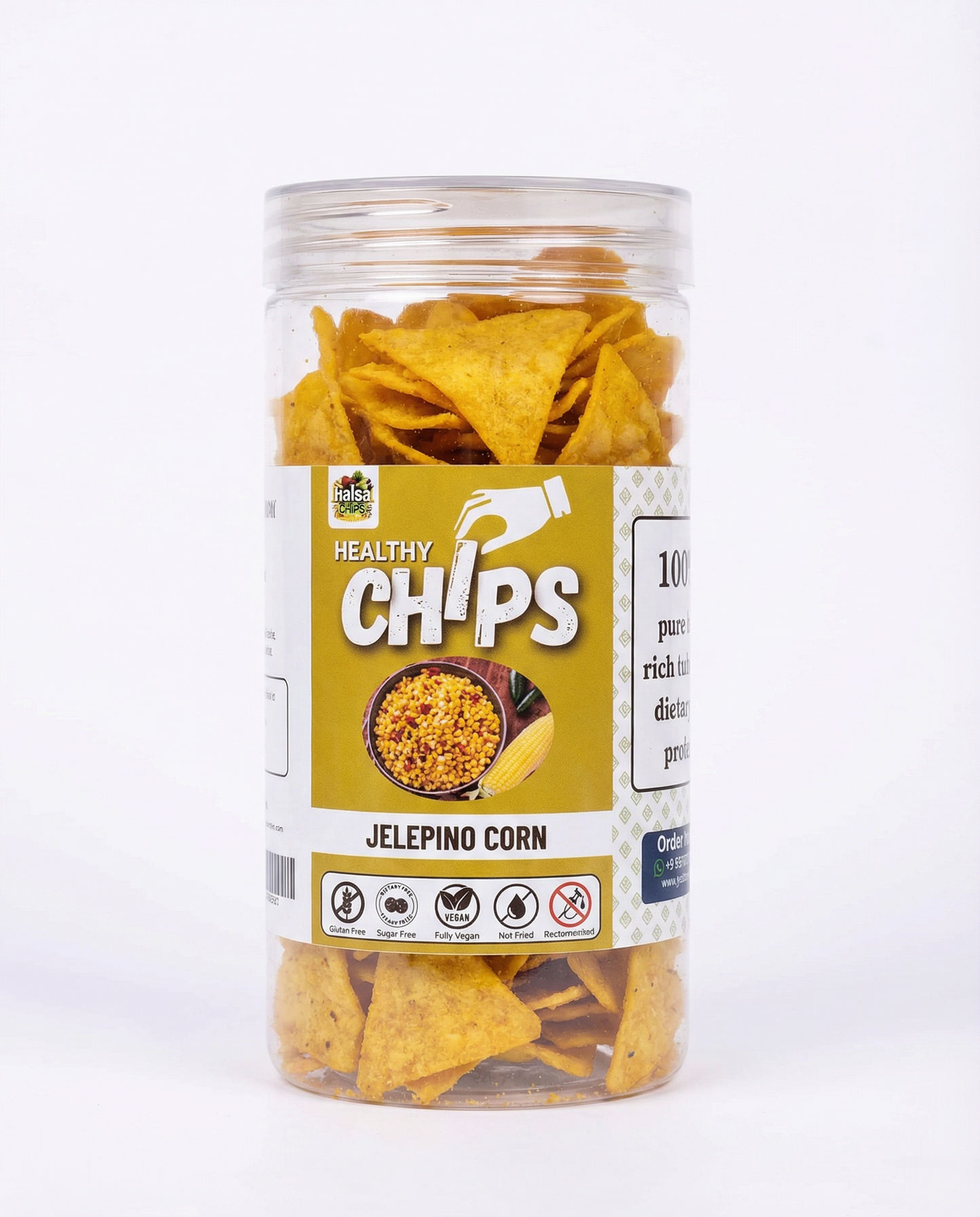 Roasted Healthy Jalepino Corn Chips